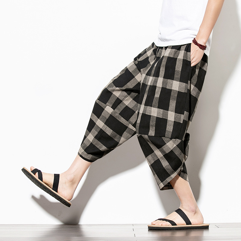 Loose Chinese Style Men's Cotton Linen Pants - CJdropshipping