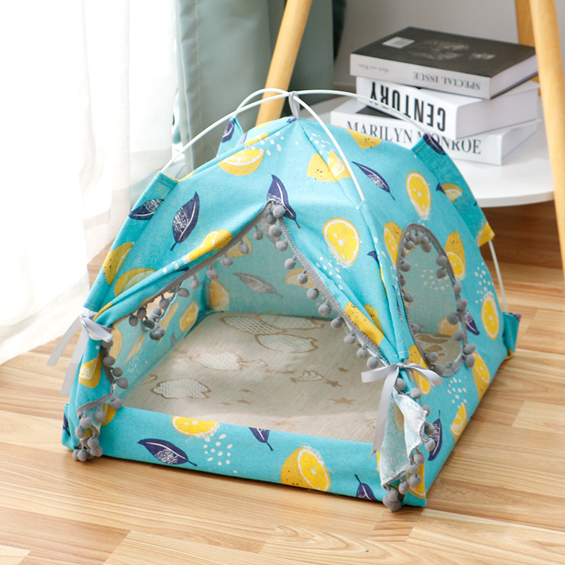 Cat House Enclosed Pet Bed 8