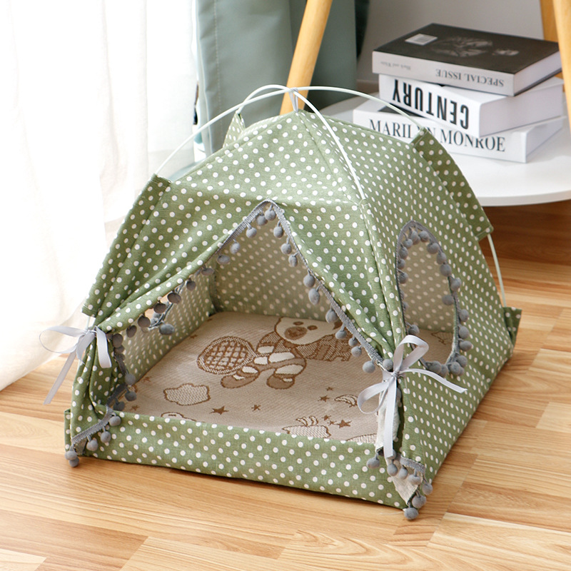 Cat House Enclosed Pet Bed 10