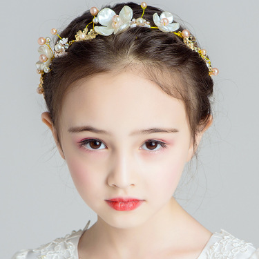 Super Fairy Princess Sen Is Korean Flower Girl Headband Girl Head Flower Girl Show Catwalk Jewelry—2