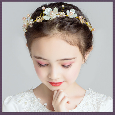 Super Fairy Princess Sen Is Korean Flower Girl Headband Girl Head Flower Girl Show Catwalk Jewelry—3
