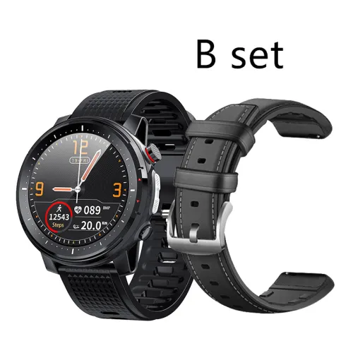 style: B set - Full-touch Smart Bracelet Heart Rate Blood Pressure Blood Oxygen Monitoring