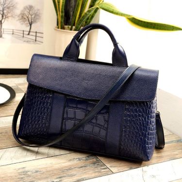 Leather  Pattern Handbag Large Capacity Ladies Bag New European And American Fashion All-match Messenger Shoulder Bag—1