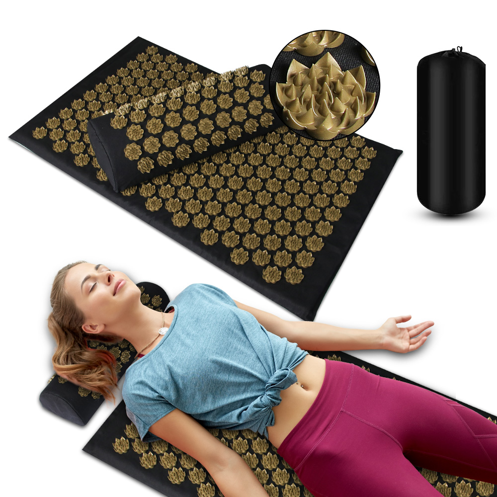 Acupressure Massage Mat With Needles Set Back Massager For Neck Foot