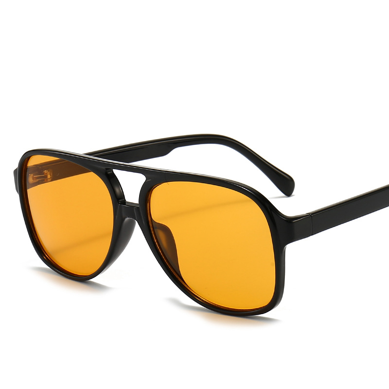 Orange Tinted Retro Sunglasses