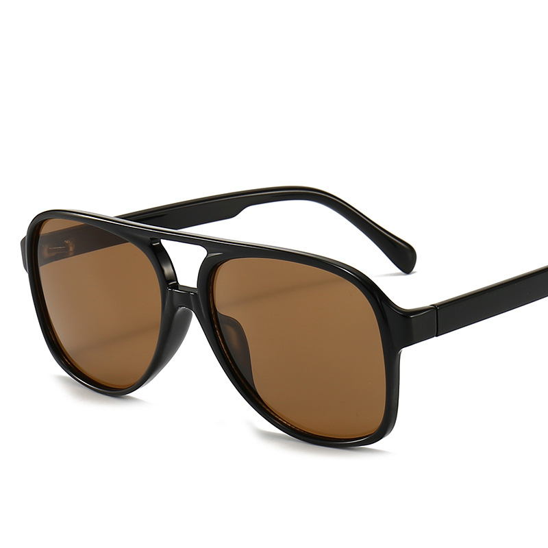 Brown Tinted Retro Sunglasses