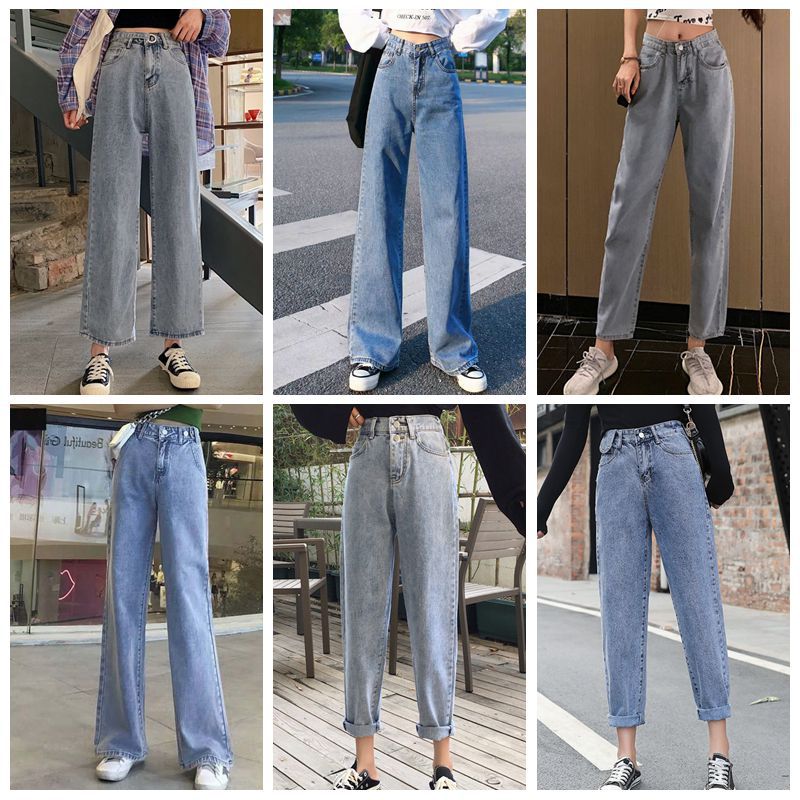 1622625039203 Summer New Style Korean Women'S High-Waisted Thin Wide-Leg Jeans