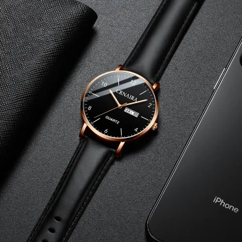 style: Style E - Crnaira New Cross-border Watch Men's Explosive Quartz Watch Fashion Source Manufacturer Men's Watch Mesh Black Steel Belt