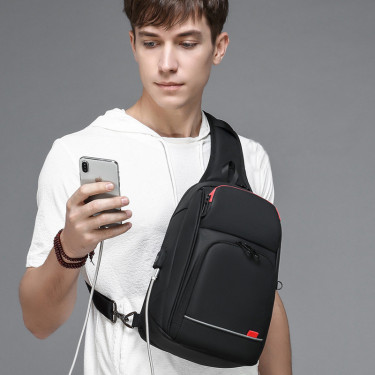 New Fashion Men'S Shoulder Bag Chest Bag—4