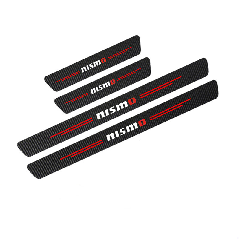 Carbon Fiber Door Sill Guard Plate Sticker - CJdropshipping