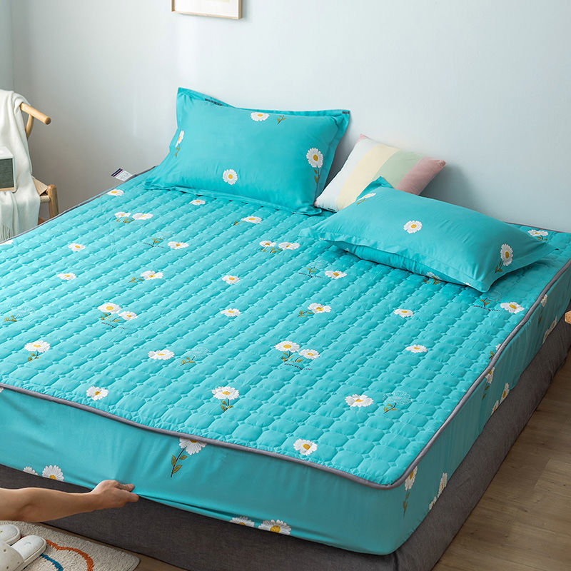 thickened-dustproof-fixed-quilted-bedspread-waterproof-mattress-cover