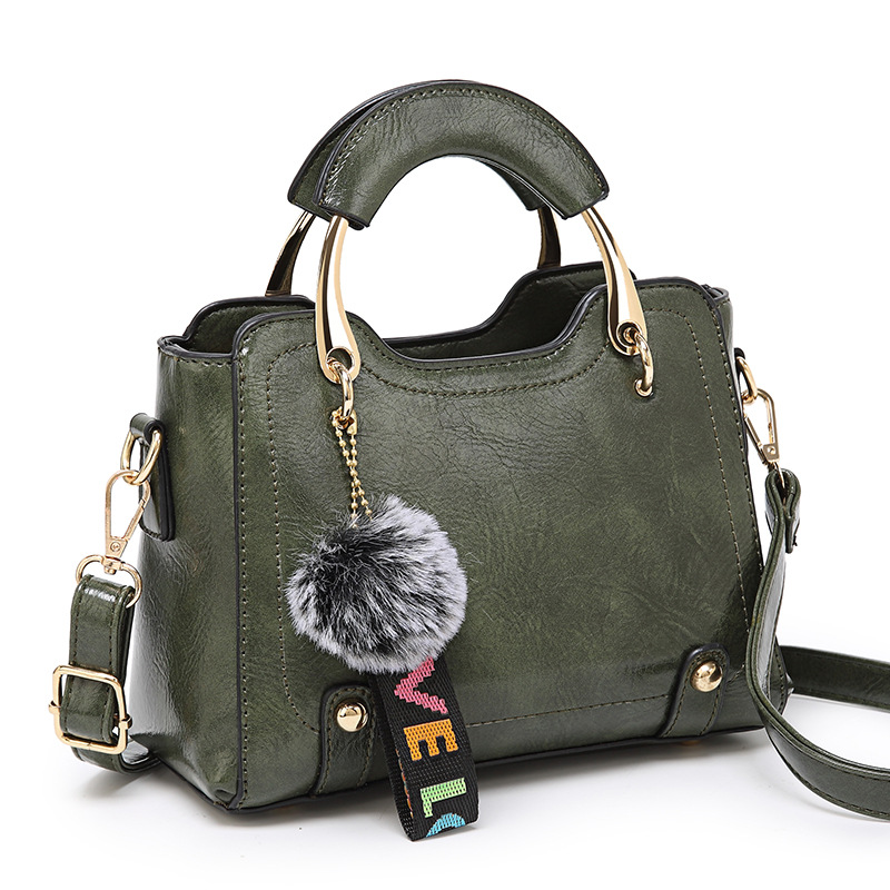 Women Vintage PU Handbag Polyester Handbag