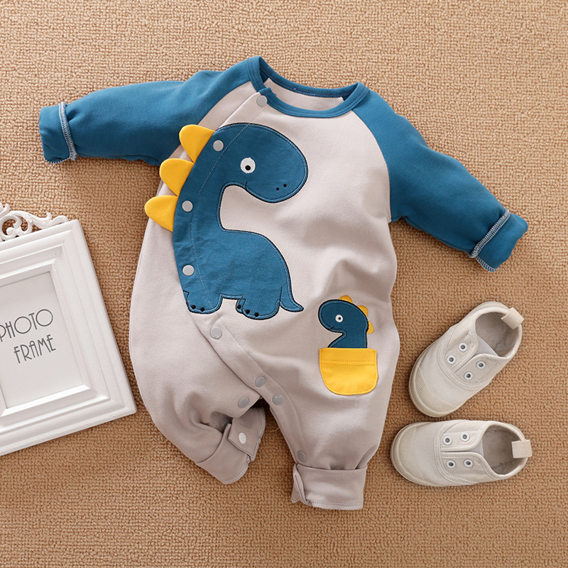 Color: 18ST, Size: 80cm - Rompers Cartoon Cute Male Baby Boy Clothes For Newborn Overalls
