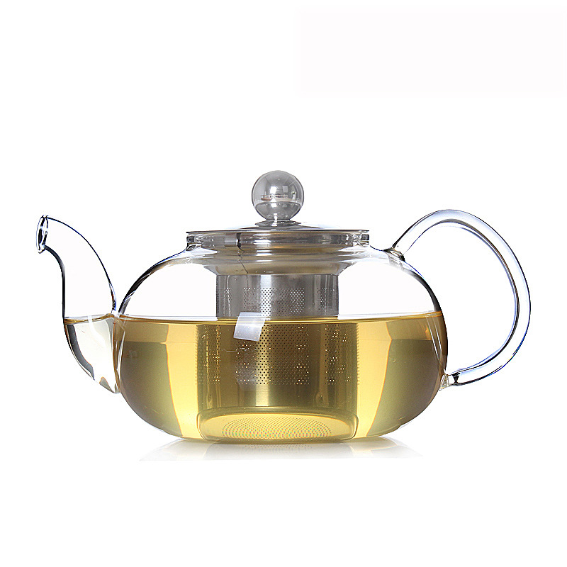 York glass teapot with stainless steel infuser
