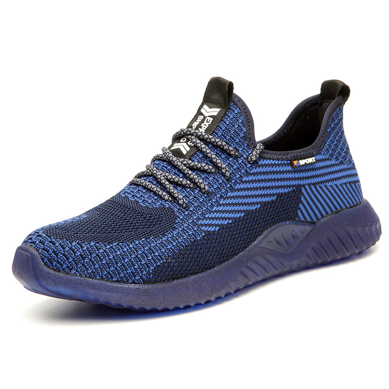 Breathable Knitted Flying Safety Sneaker for Men