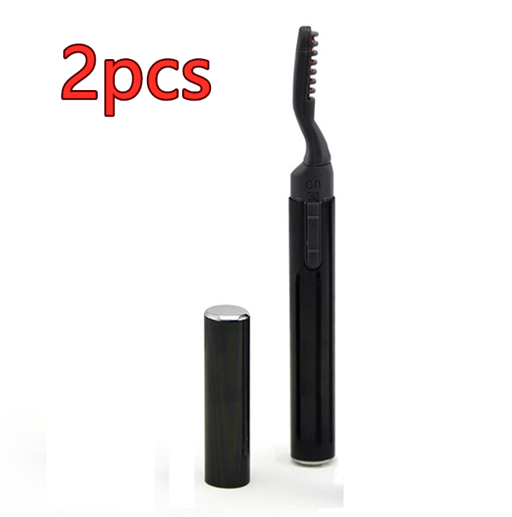 Color: Black 2pcs - Electric Eyelash Curler