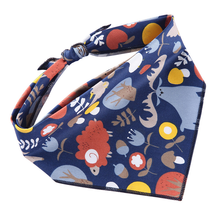 style: M, Size: L - Adjustable Dog Bandana Cotton Pet Neckerchief Cat Triangle Scarf Soft Saliva Towel Small Medium Large Dog Accessories - Image 2
