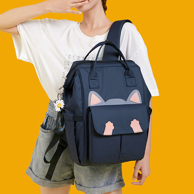 Backpack Trend Cat Ear Girl Backpack Middle School Student High School