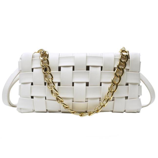 price
        $12.41
        
        Flash Sale
        
        Luxury Weave Women Bags Top Quality Pu Leather Lady Shoulder
        
        Select
        Color
        
        After-sales Policy
        
        Details
        Product information:
        
        Trendy luggage styles: woven bag, chain bag
        Opening method: zipper
        Popular elements: braided chain
        Strap root number: single
        pattern: plain
        Carrying parts: soft handle
        Outer bag type: inner patch pocket
        Color: white, red, khaki, green, black
        
        Packing list:
        Crossbody bag x1