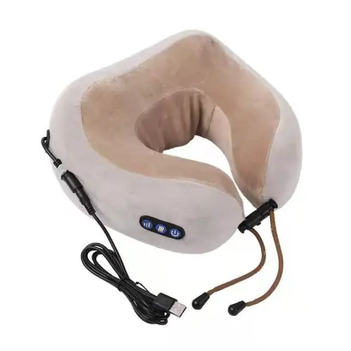 style: A, Electrical outlet: USB - U Shaped Massage Pillow Neck Massage Device Electric Neck Massager Apparatus Shoulder Back Cervical Massager For Body Relaxation