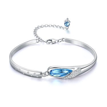 S925 Sterling Silver Bracelet Twelve Constellation Crystal Bracelet—1