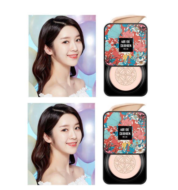 Color: Ivory white, quantity: 2PCS - Mushroom Head Cushion Bb Cream Cosmetics
