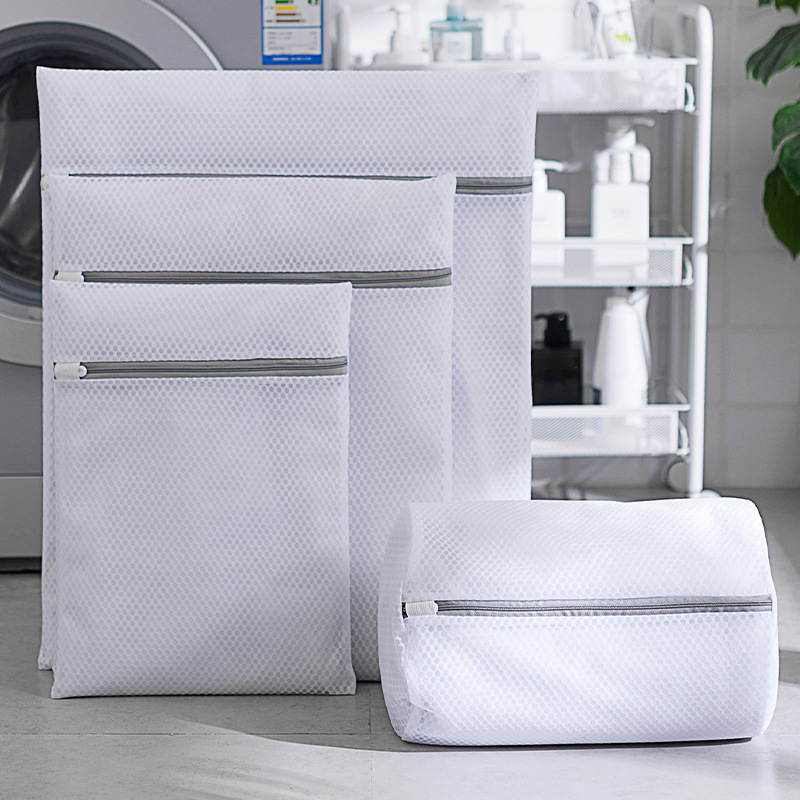 Honeycomb Mesh Gray Laundry Bag Mesh Bag Machine Laundry - CJdropshipping