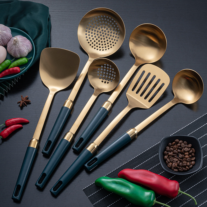 Stainless Steel Emerald Goldplated Kitchenware Set CJdropshipping