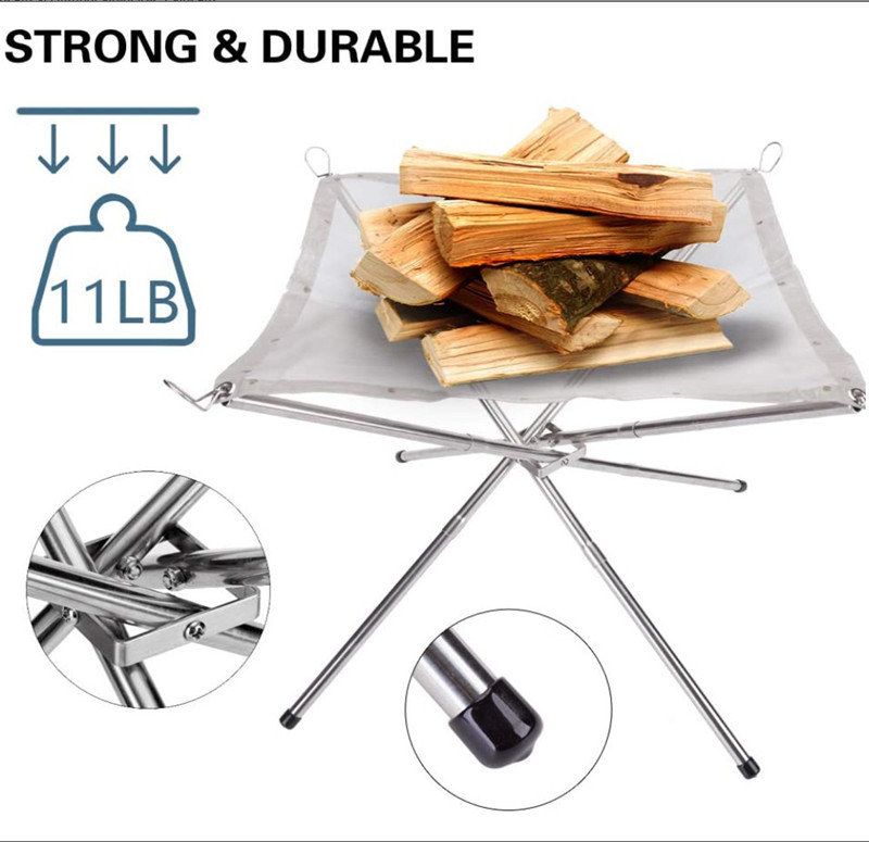 Portable and Durable Campfire Stand