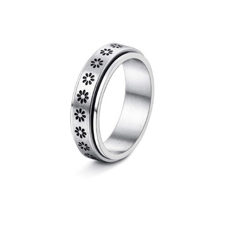 Stainless Steel Rotatable Ring To Relieve Anxiety 8
