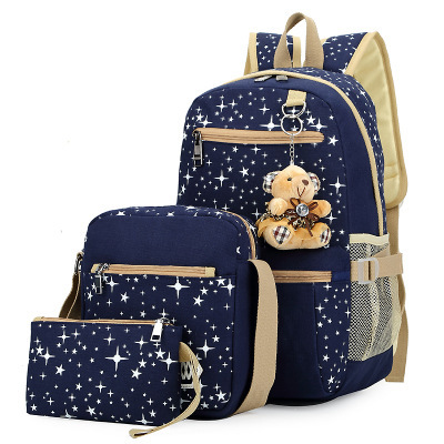 Discount price
        $14.34
        
        Flash Sale
        
        School Bags For Girls Women Backpack School Bags Star
        
        Select
        Color
        
        After-sales Policy
        
        Details
        Product Information:
        
        Pattern: Landscape
        Style: Korean
        Lining texture: Polyester cotton
        Strap root number: Double root
        Popular elements: Printing
        Carrying parts: Soft handle
        Color: Blue, black, light blue, pink

        Size Information:

        Packing list:
        School bag x1

        
