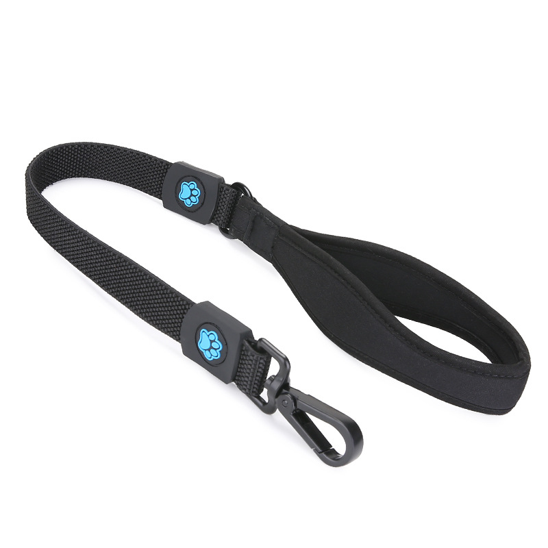 short dog leash with padded handle - high elasticity.