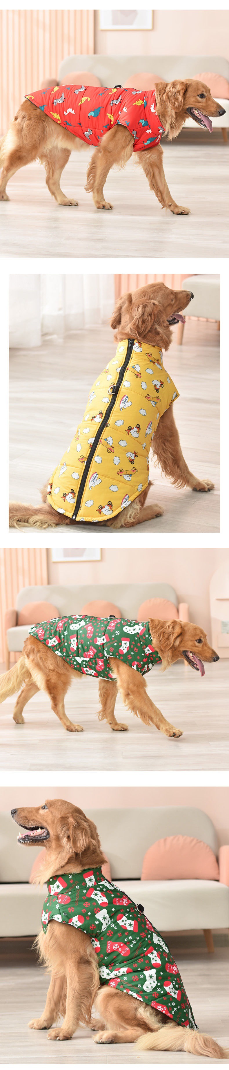 Christmas Dog Warm Cotton Vest - Gifts2Sale