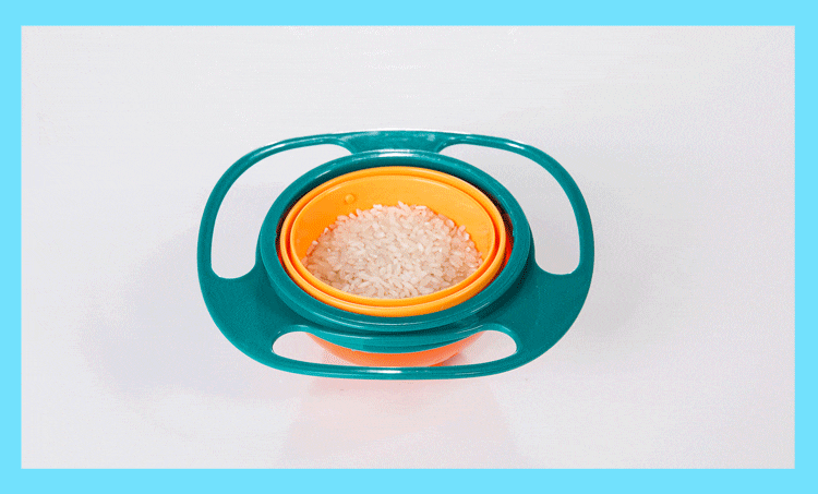 360deg Rotating Spill-Proof Bowl