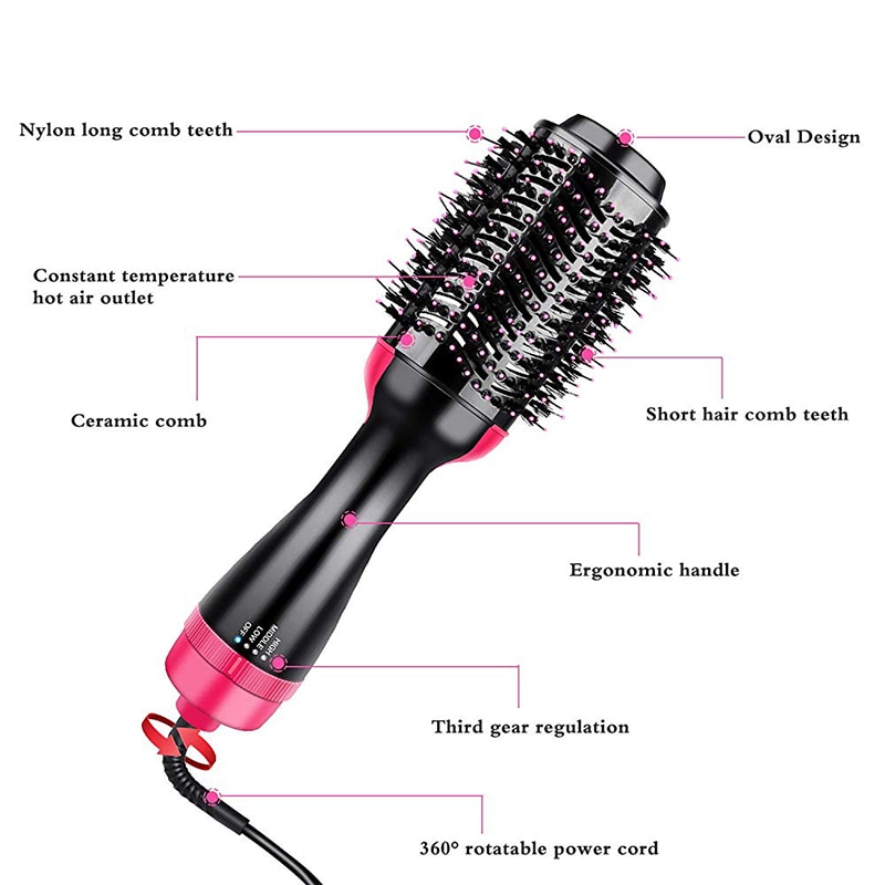 3 In 1 Multifunctional Hair Dryer Comb - BabyLiss Pro