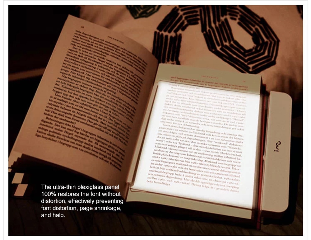 Dimmable LED Panel Book Reading Lamp Eye Protection Acrylic Resin For Night Reading Night Light