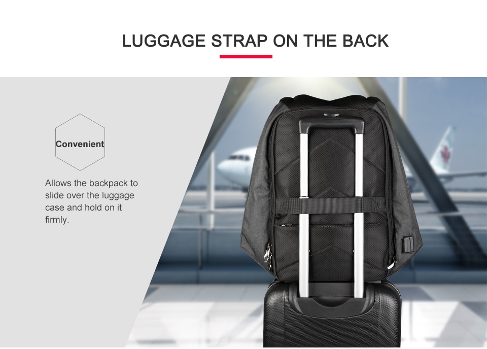 16.laptop backpack anti theft