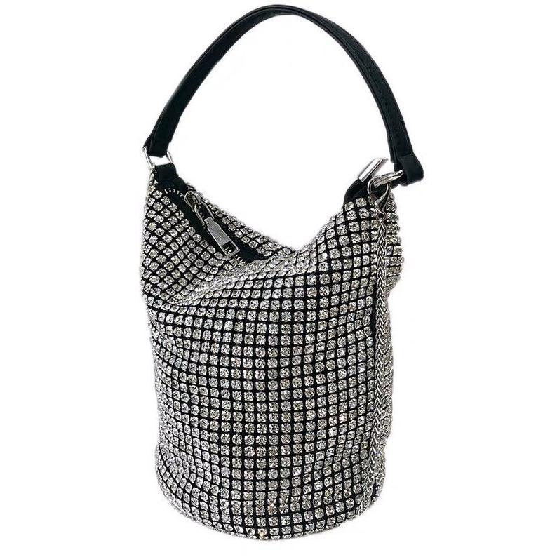 bucket bling stone handbag  (4