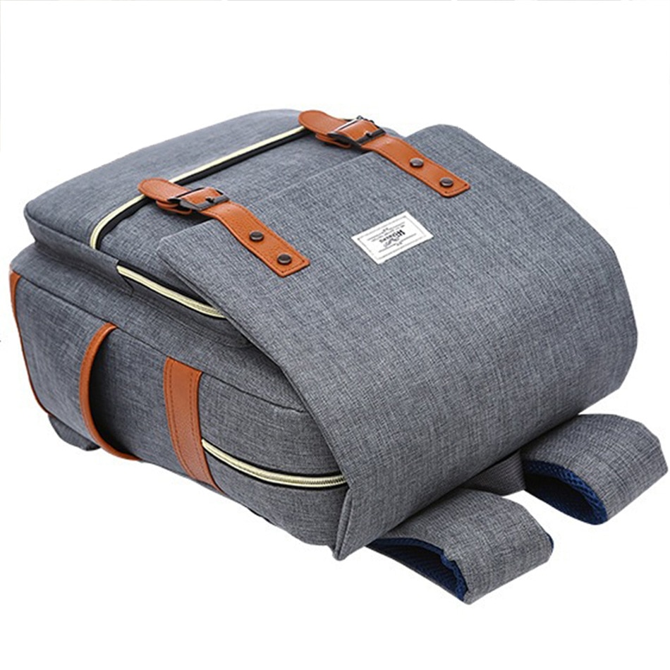2018 Vintage Men Women Canvas Backpacks School Bags for Teenager Boys Girls Laptop Backpack with USB Charging Fashion Travel Bag (11)