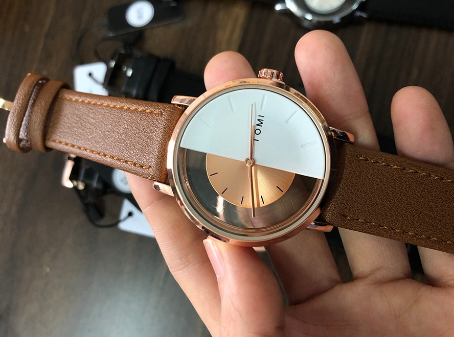 Double-sided hollow belt watch all-match quartz watch