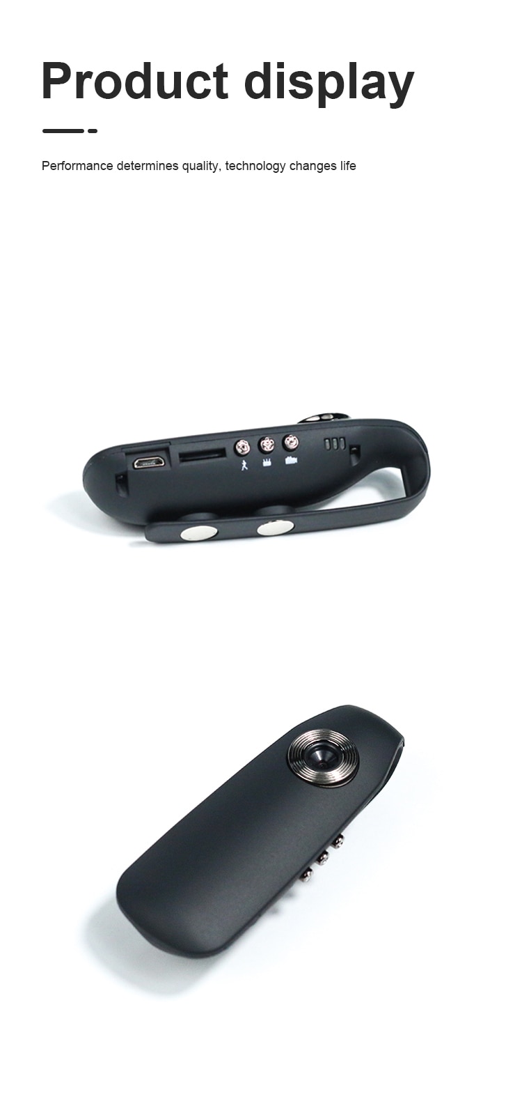 Portable Mini Video Camera One-click Recording Compatible With IOS & Androids Devices