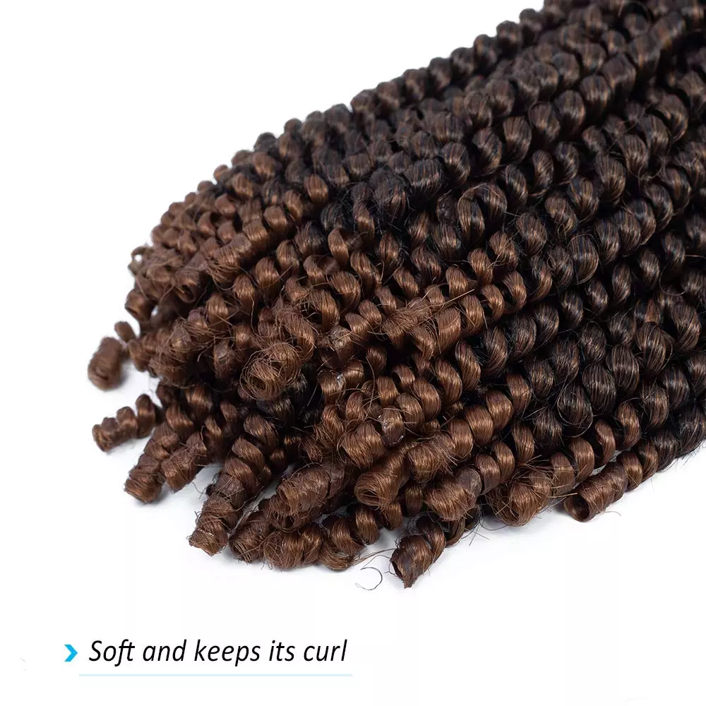 Crochet chemical fiber low temperature spring Wigs