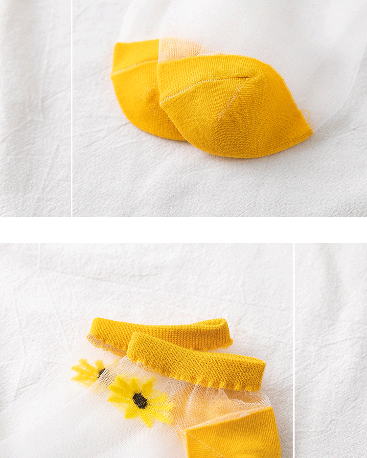 Daisy Glass Net Female Summer Socks | Petra Shops