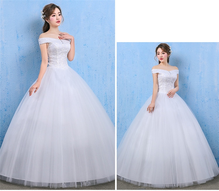 Korean Style Qi Thin One Shoulder Wedding