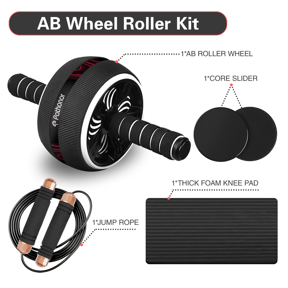 Ab Roller Wheel Fitness Training Set - Gifts2Sale.com