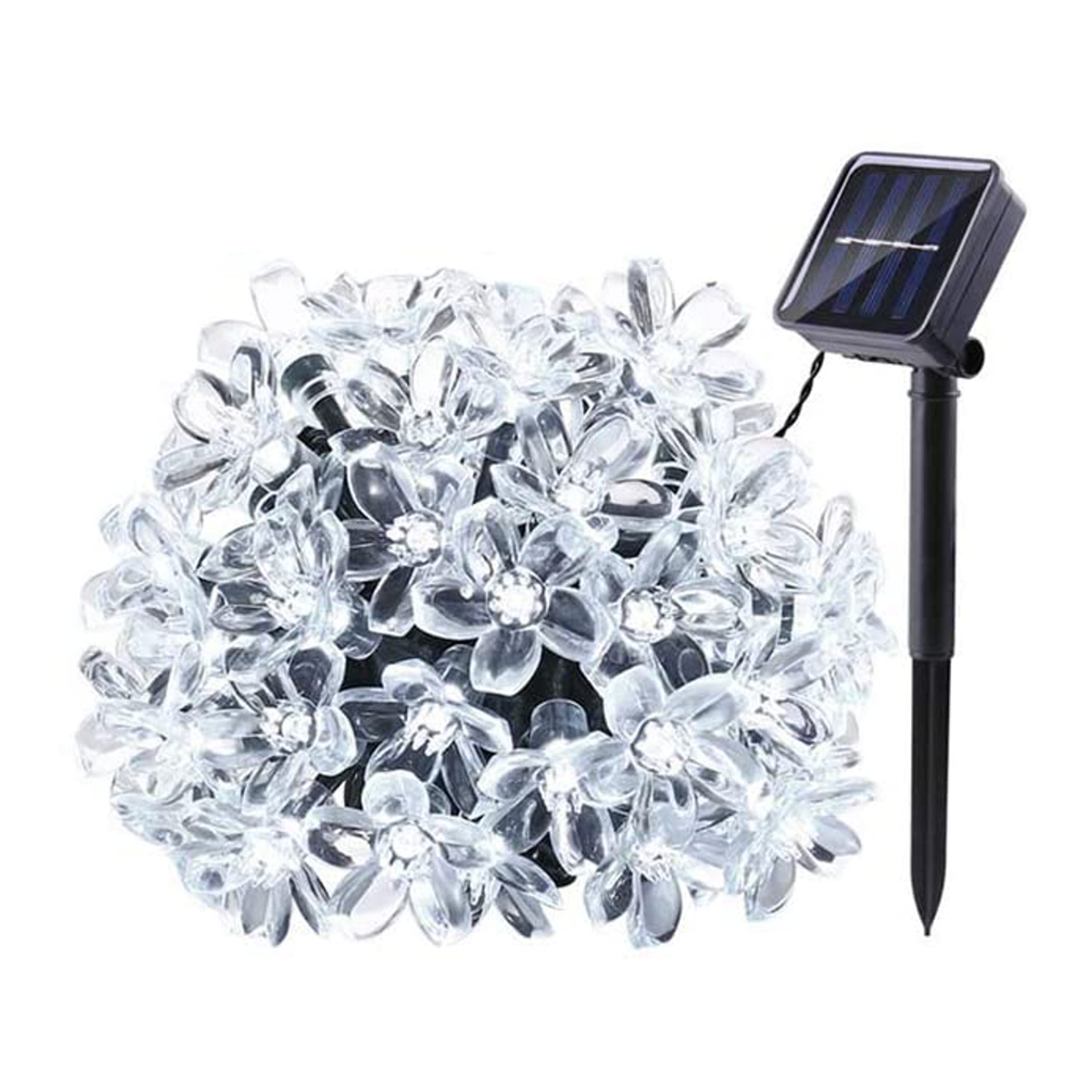 5/6.5/7/12M Solar LED String Christmas Blossom Lights Party Lamp 8 Mode
