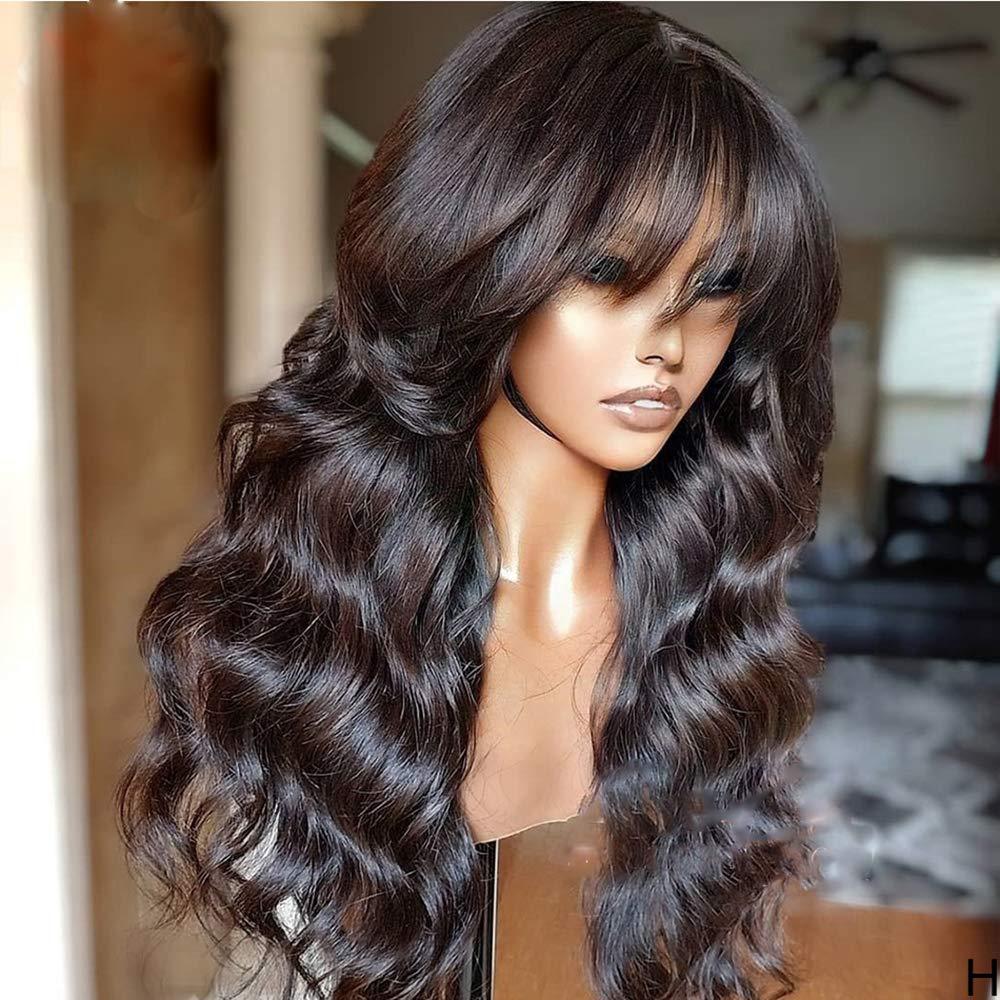 Long Curly Hair With Bangs And Fluffy Fashion Synthetic Fiber Wig