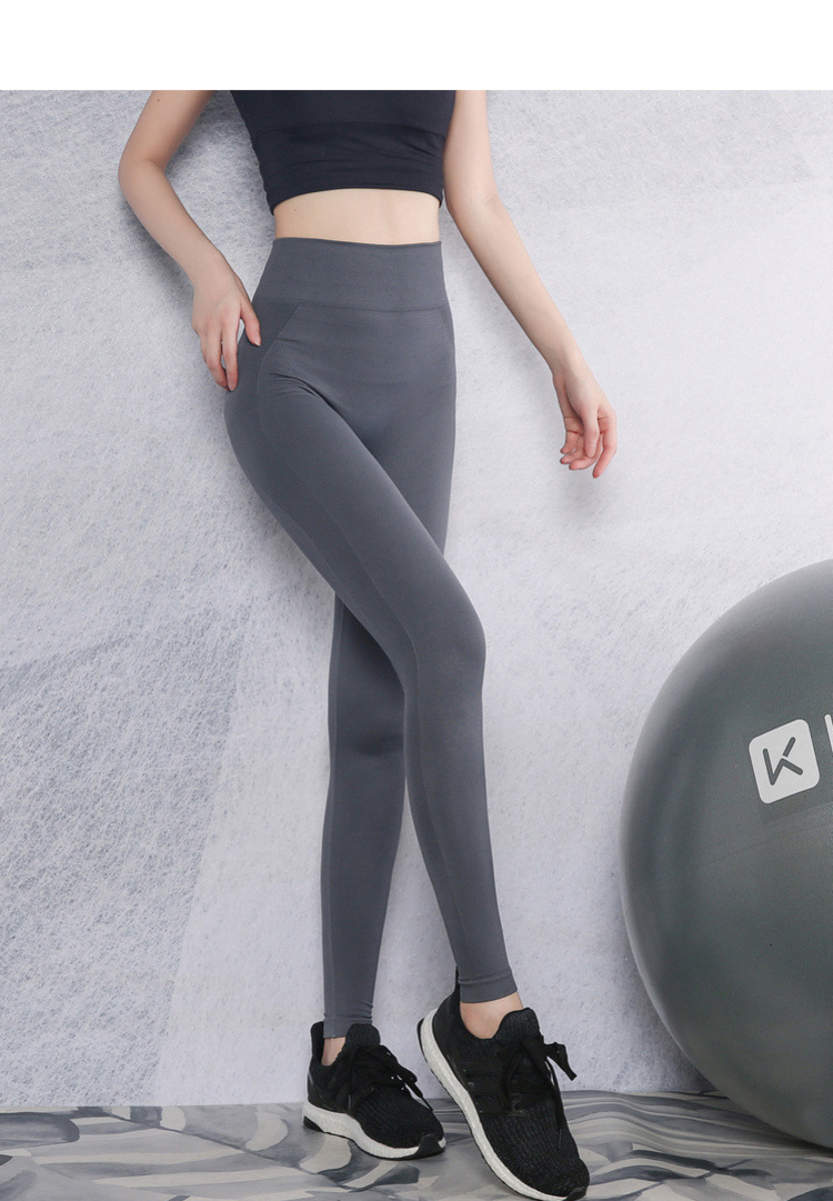 Solid Wide Waistband Sports Leggings auggust-store.myshopify.com Yoga Pants Auggust Store
