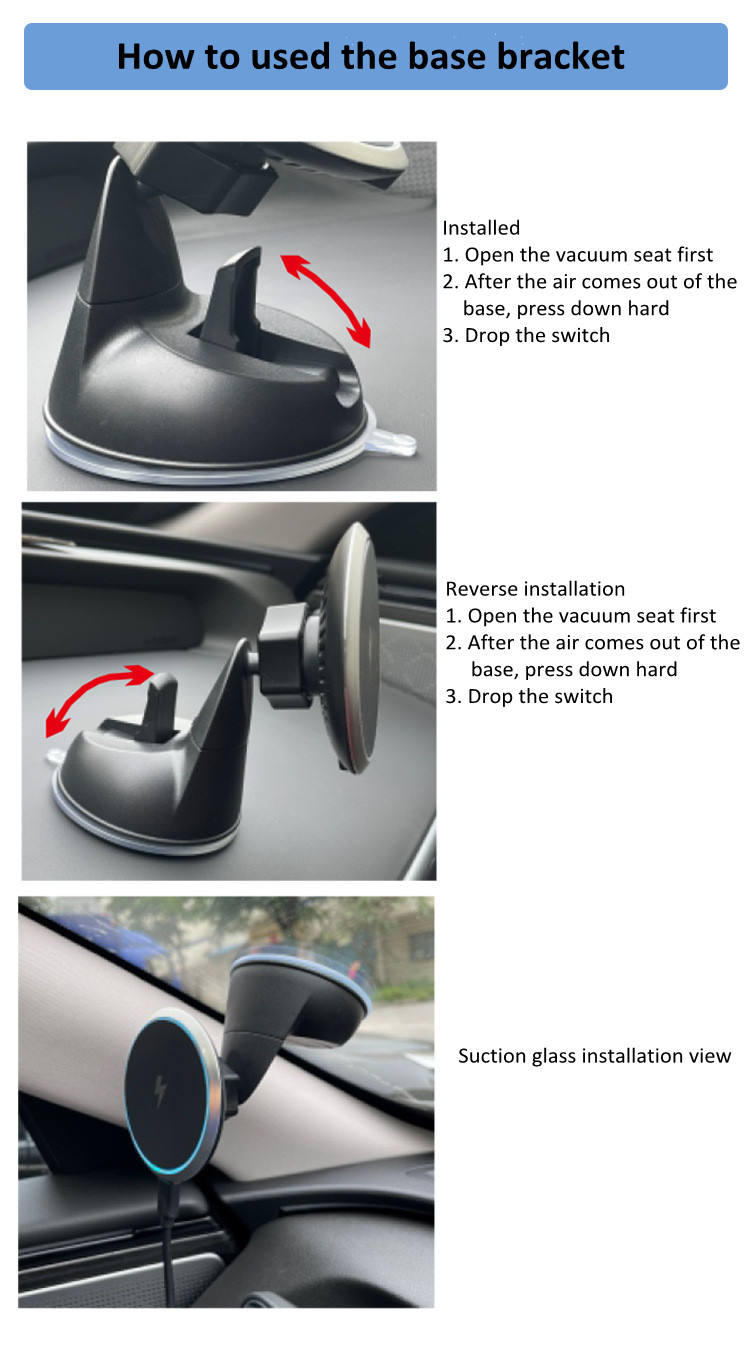 2021 Newest 15w Magnetic Auto Smart Magsafes Qi Charger Car Vent Mount Car Used Wireless Charger