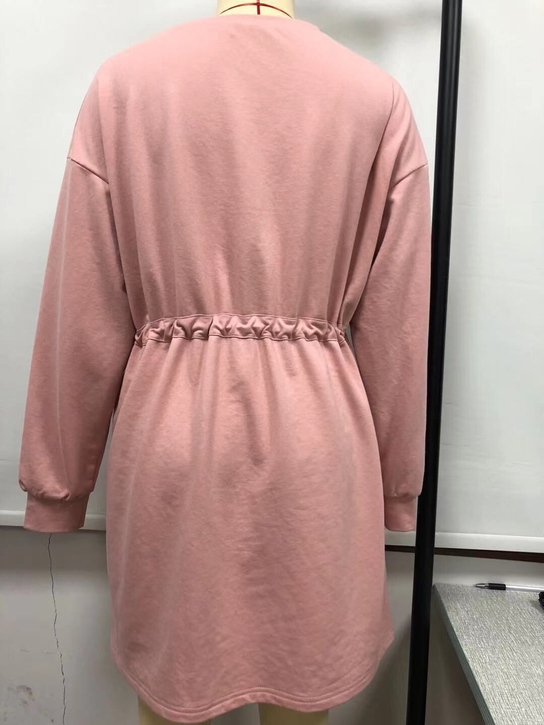 Women's Elegant Round Neck Long Sleeve Loose Dress shopper-ever.myshopify.com